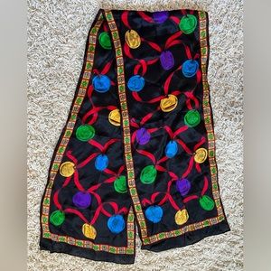 Button Design Colorful Scarf